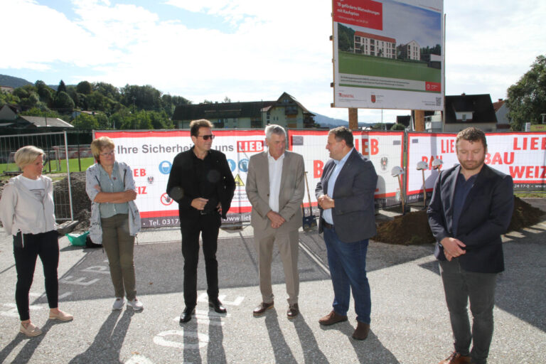 Spatenstich für das neue Wohnbauprojekt in Anger