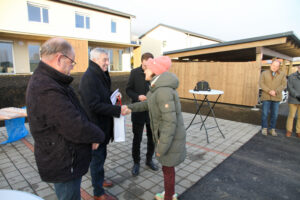Neue geförderte Maisonettwohnungen der SG ENNSTAL in der Jadegasse Fohnsdorf bei der offiziellen Übergabe.