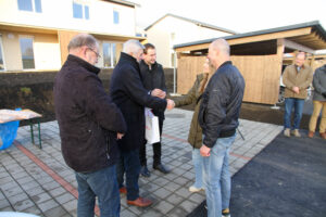 Neue geförderte Maisonettwohnungen der SG ENNSTAL in der Jadegasse Fohnsdorf bei der offiziellen Übergabe.