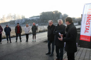 Neue geförderte Maisonettwohnungen der SG ENNSTAL in der Jadegasse Fohnsdorf bei der offiziellen Übergabe.