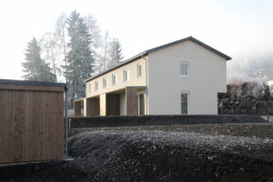 Neue geförderte Maisonettwohnungen der SG ENNSTAL in der Jadegasse Fohnsdorf bei der offiziellen Übergabe.