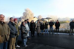 Neue geförderte Maisonettwohnungen der SG ENNSTAL in der Jadegasse Fohnsdorf bei der offiziellen Übergabe.